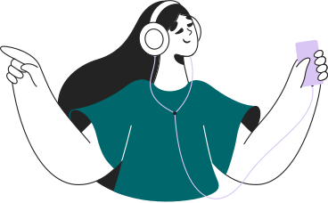 music girl PNG, SVG