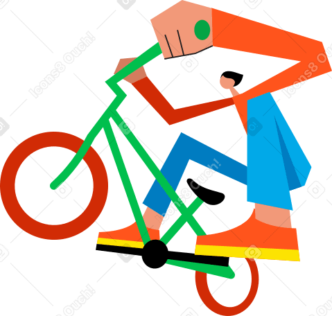 小轮车自行车的人 PNG, SVG