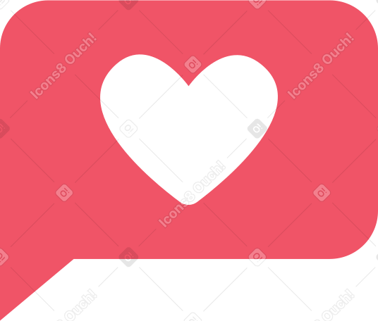 heart in bubble Illustration in PNG, SVG