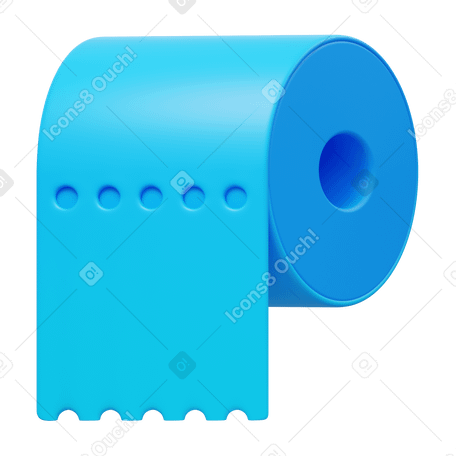 3D toilet paper в PNG, SVG