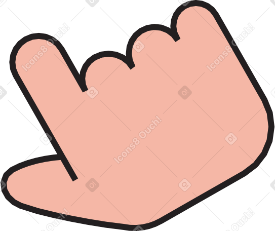 hand with outstretched finger Illustration in PNG, SVG