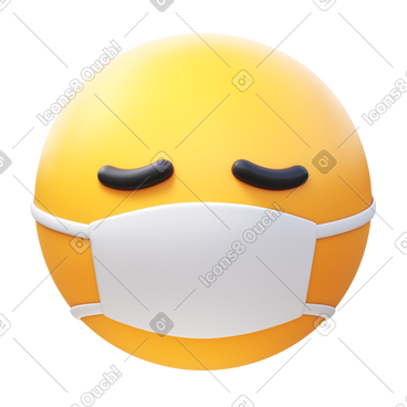 Face with medicalmask PNG, SVG