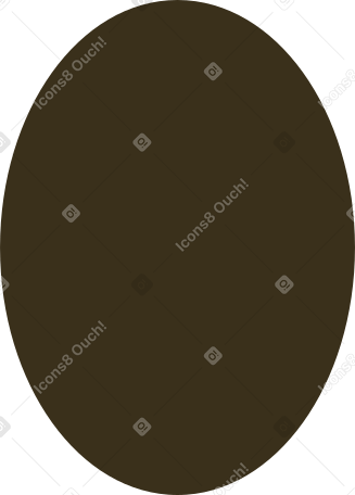 brown ellipse PNG、SVG
