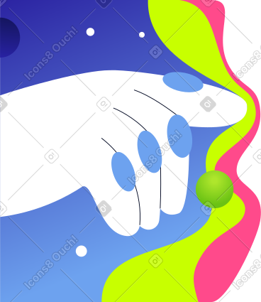 Background with hand PNG, SVG