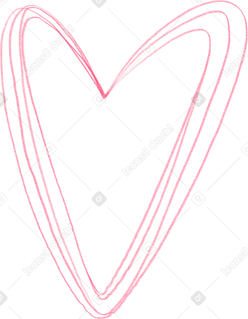 linear heart в PNG, SVG