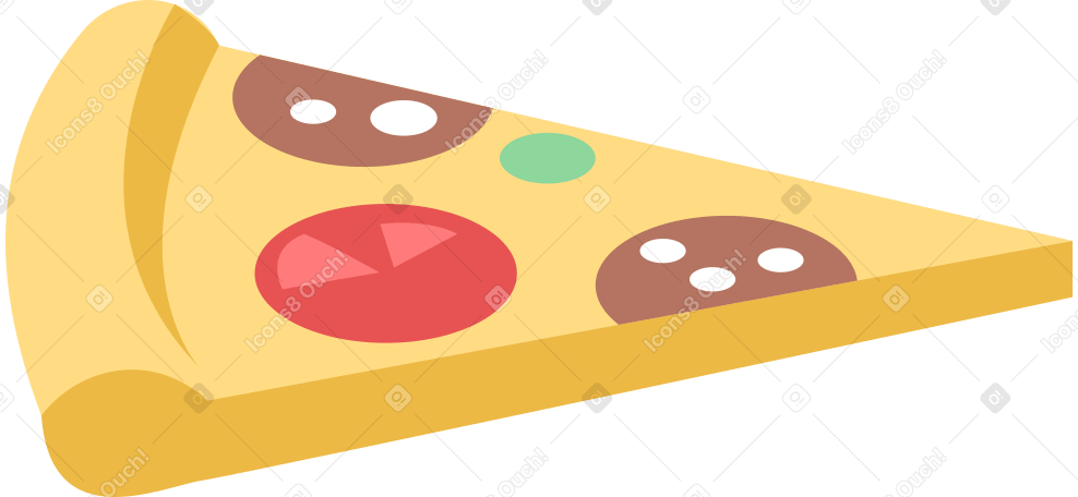 pizza Illustration in PNG, SVG