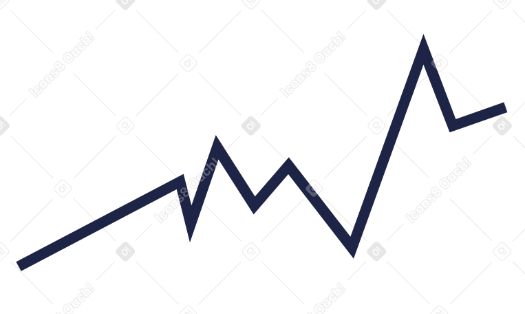 Line graph Illustration in PNG, SVG