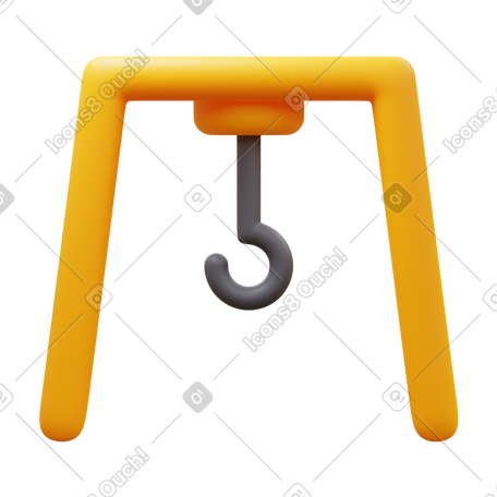 3D overhead crane PNG, SVG