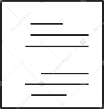 sheet of paper with text PNG, SVG