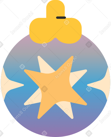 christmas ball star Illustration in PNG, SVG
