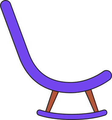 rocking chair PNG, SVG