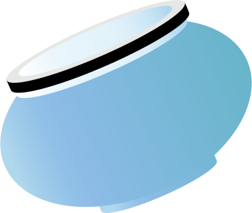 blue cauldron PNG, SVG