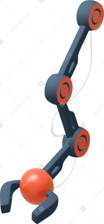 3D Close-up do braço do robô PNG, SVG