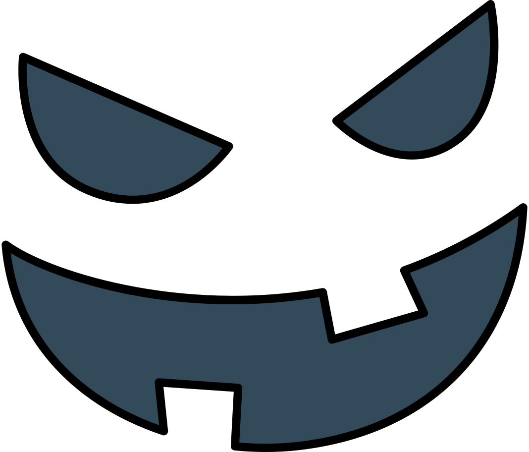 spooky face Illustration in PNG, SVG
