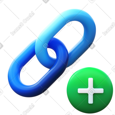 3D link add PNG, SVG