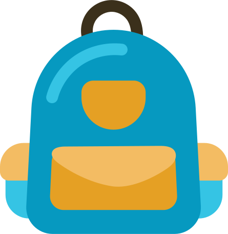 Illustration backpack aux formats PNG, SVG