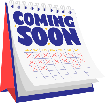 lettering coming soon table calendar text PNG, SVG