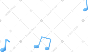 Three blue notes PNG, SVG