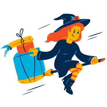 Halloween delivery PNG, SVG