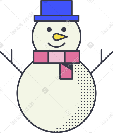 снеговик в PNG, SVG
