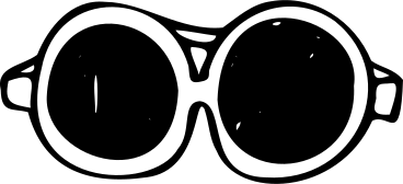 Round sunglasses PNG, SVG