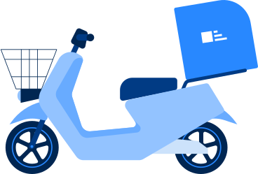 motorcycle deliery PNG, SVG
