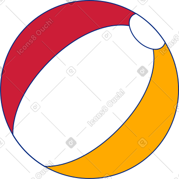 Beach ball PNG, SVG