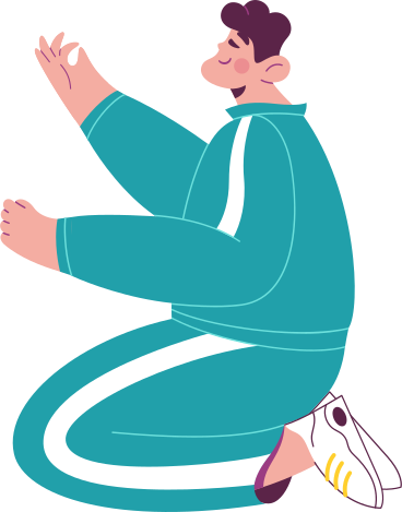 man in a tracksuit PNG, SVG