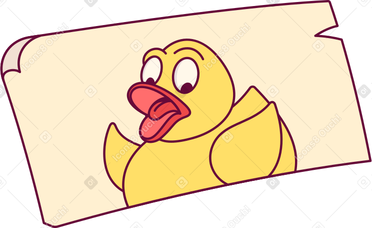 the painted duckling Illustration in PNG, SVG
