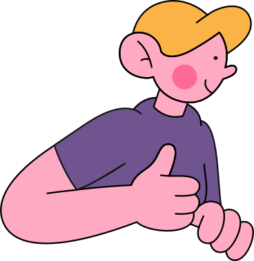man shows thumbs up PNG, SVG