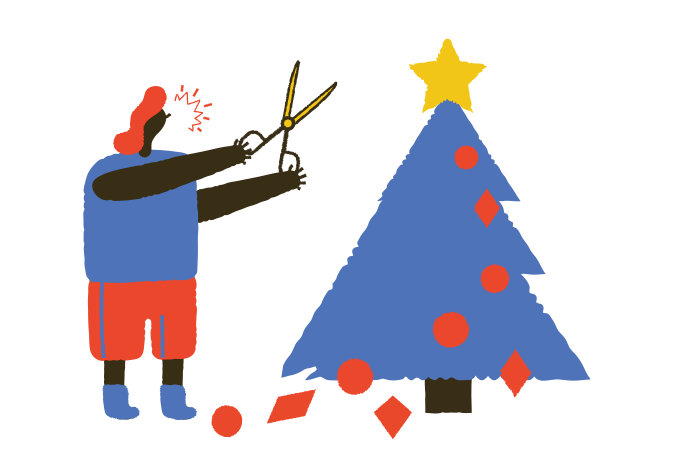 Illustration Hate for Christmas aux formats PNG, SVG