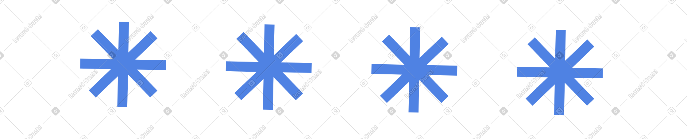 asterisks PNG, SVG