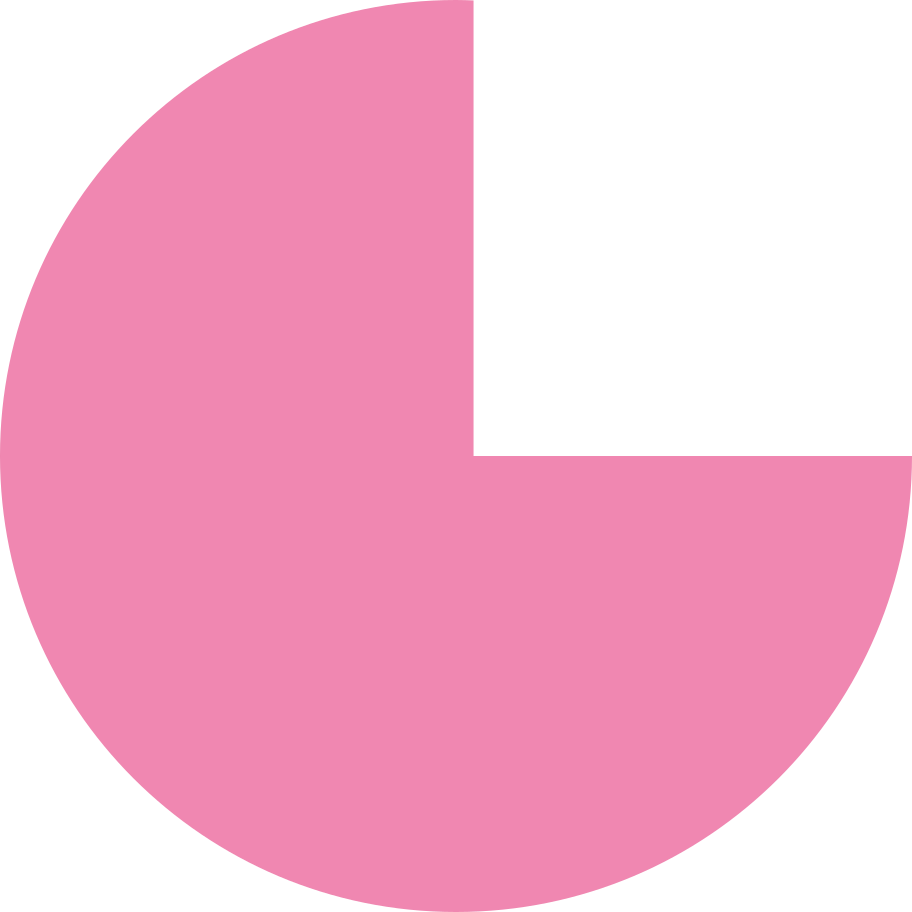 Pink pie chart Illustration in PNG, SVG