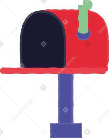 mailbox Illustration in PNG, SVG
