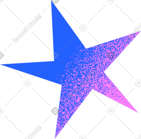 blue star PNG, SVG