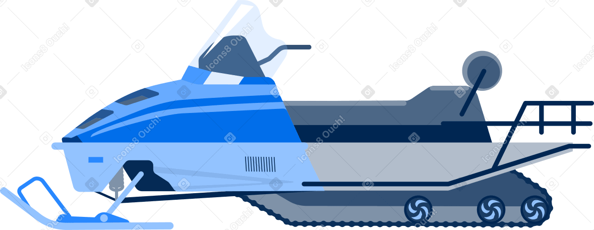 snowmobile Illustration in PNG, SVG
