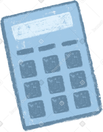 blue calculator PNG, SVG
