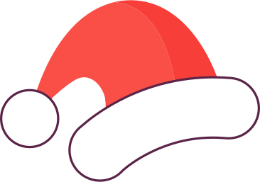 Рождественская шапка в PNG, SVG