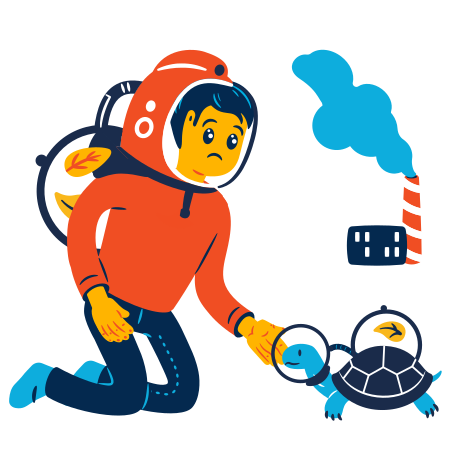 大気汚染 のpngとsvgでのイラスト