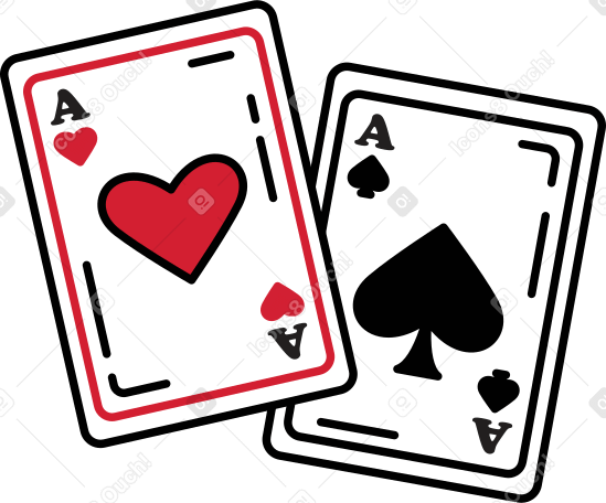 jouer aux cartes PNG, SVG