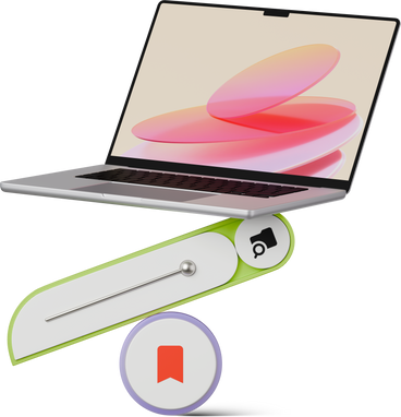 Front view of laptop on figures PNG, SVG