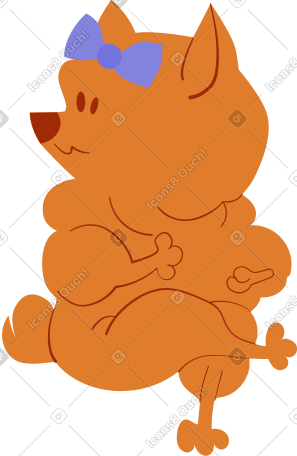 棕色博美犬 PNG, SVG