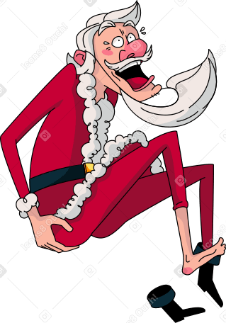 clumsy claus PNG, SVG