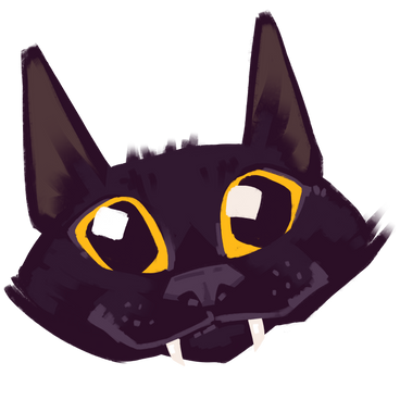 Happy vampire cat в PNG, SVG