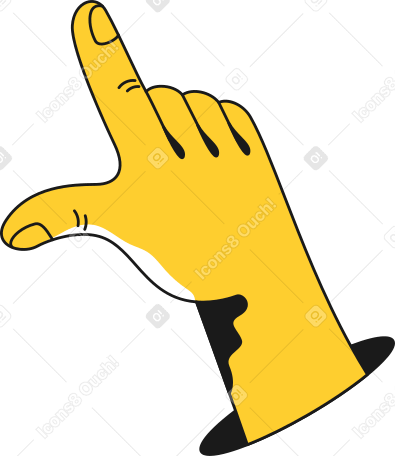 hand pointing finger Illustration in PNG, SVG