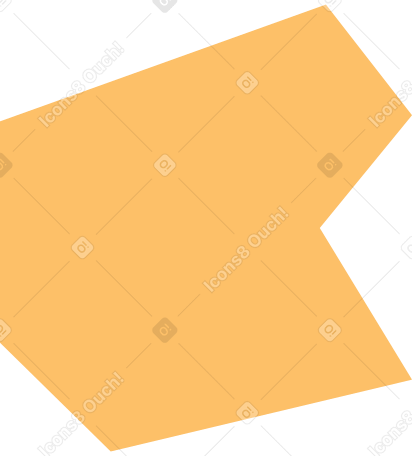 orange polygon PNG、SVG