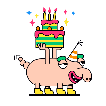 Célébrer l'anniversaire avec un gâteau et des bougies PNG, SVG