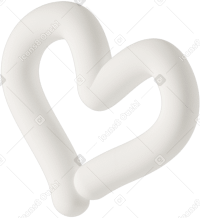 3D lines  heart Illustration in PNG, SVG