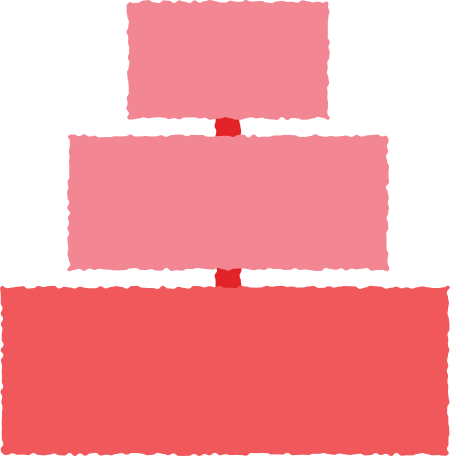 wedding cake Illustration in PNG, SVG