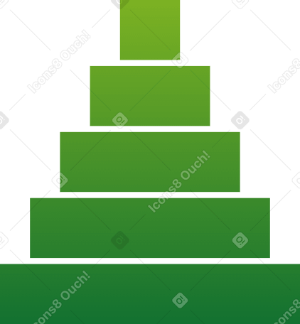 green grdnt pyramid PNG, SVG